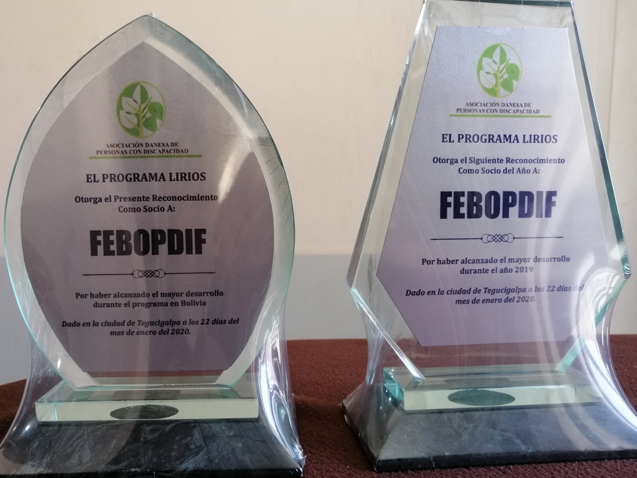 Premio al mejor socio del año y del Programa en Bolivia